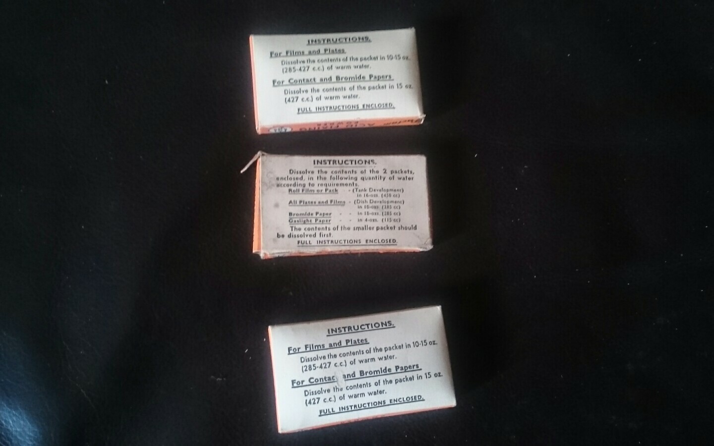 VINTAGE PACTUM ACID FIXING M-Q DEVELOPER POWDER PACKS
