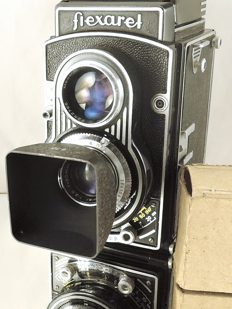 Flexaret Meopta Shade Hood Ø 30 Lens Hood for Flexaret II – V Never Used + Box