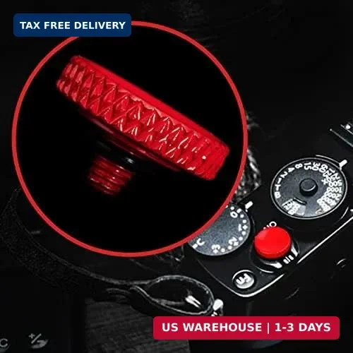 Camera Shutter Button (2 Pack/Red) Upscale and Delicate Soft Shutter Release But