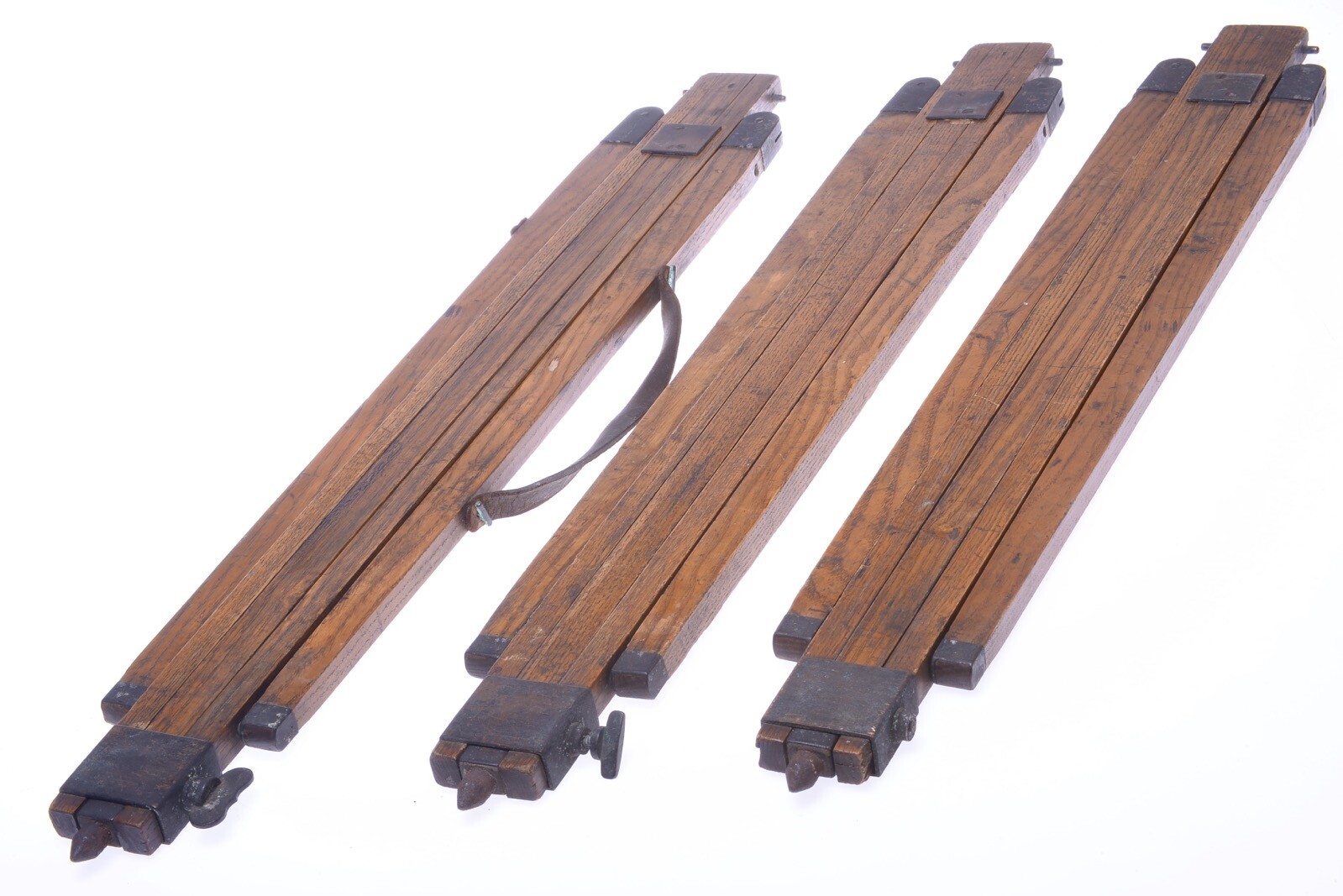 ✅ ANTIQUE WOOD TRIPOD 154CM, 60.62″ THORNTON? ROSS? LANCASTER? FIELD CAMERAS