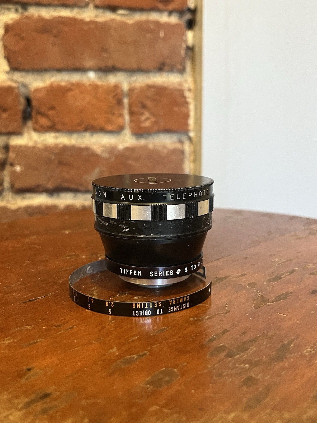 Vintage Avigon Aux Telephoto Lens w Tiffen Series 5 to 6 Adapter Parts
