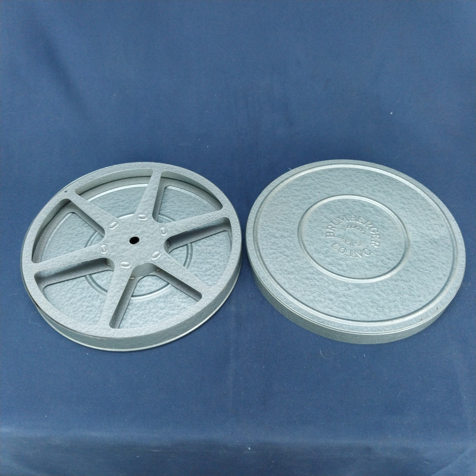 RARE Vintage Brumberger 7 1/4″ CO.INC REEL TIN Made in USA 8mm