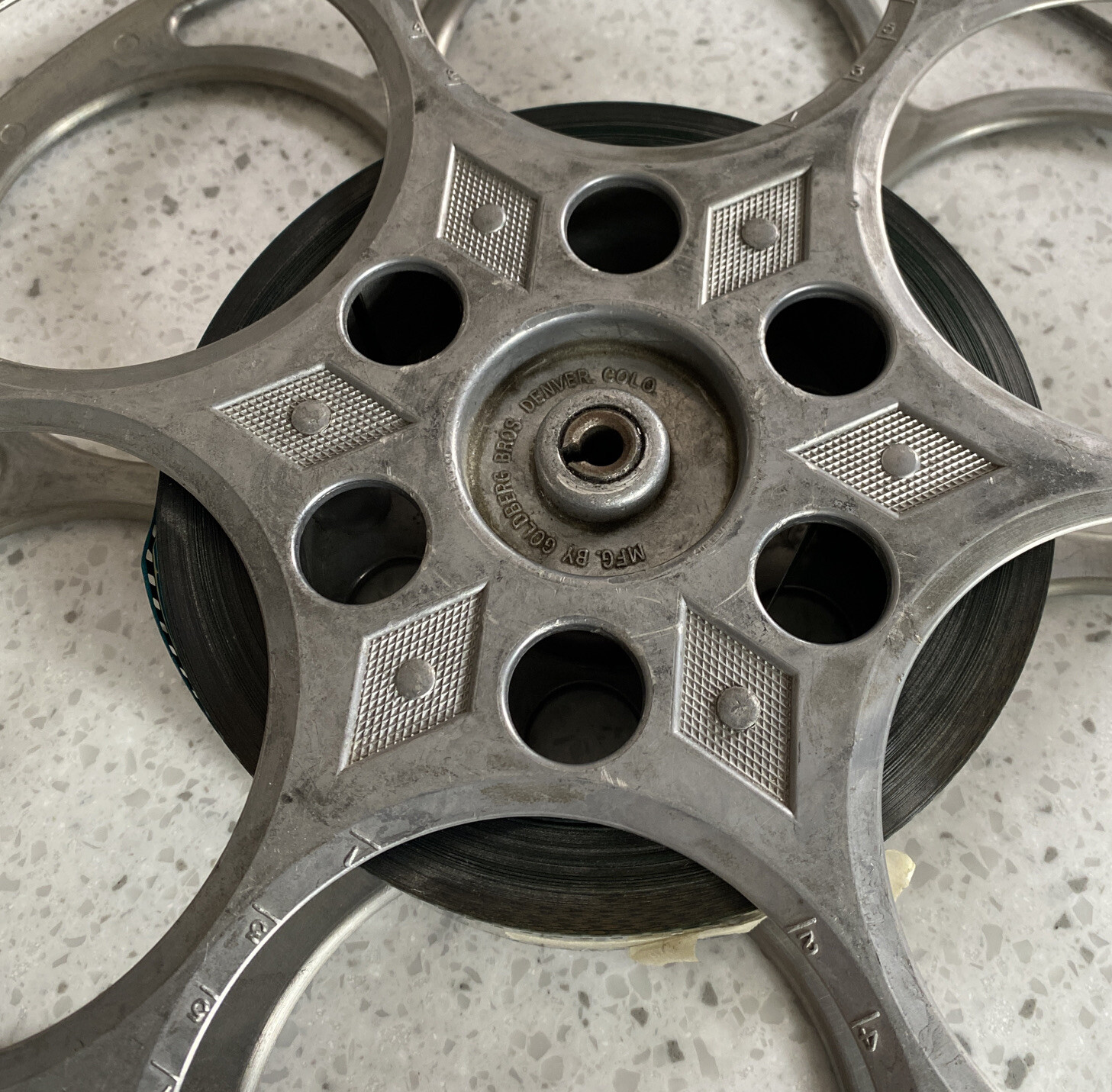 Vintage Goldberg Bros. Denver, C0 6 Hole Film Reel Lions Gate Trailer – The Eye