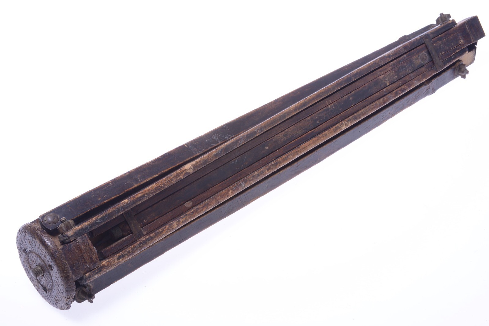 ✅ ANTIQUE WOOD TRIPOD 140CM 55.11″ GLASS PLATE LARGE FORMAT FIELD CAMERA