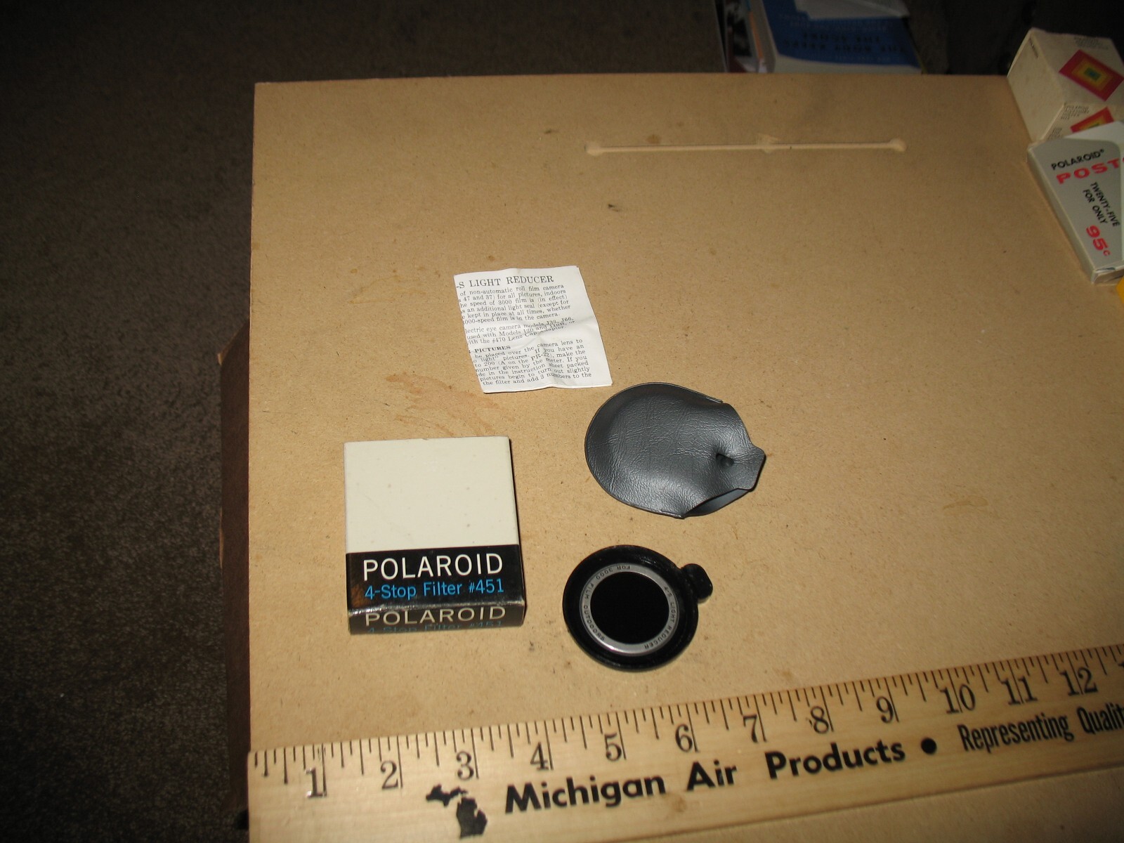 VTG NOS? POLAROID 4 STOP FILTER #451 LIGHT REDUCER FOR 3000 SPEED FILM
