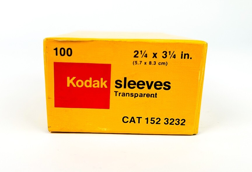 RARE- KODAK 2 1/4 x 3 1/4 Inch Sleeves – Transparent – Pack of 100 PRICE DROP