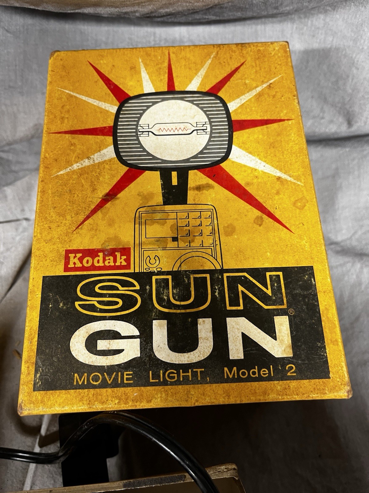 Kodak Sun Gun Movie Light Model 2 For Parts Or Display