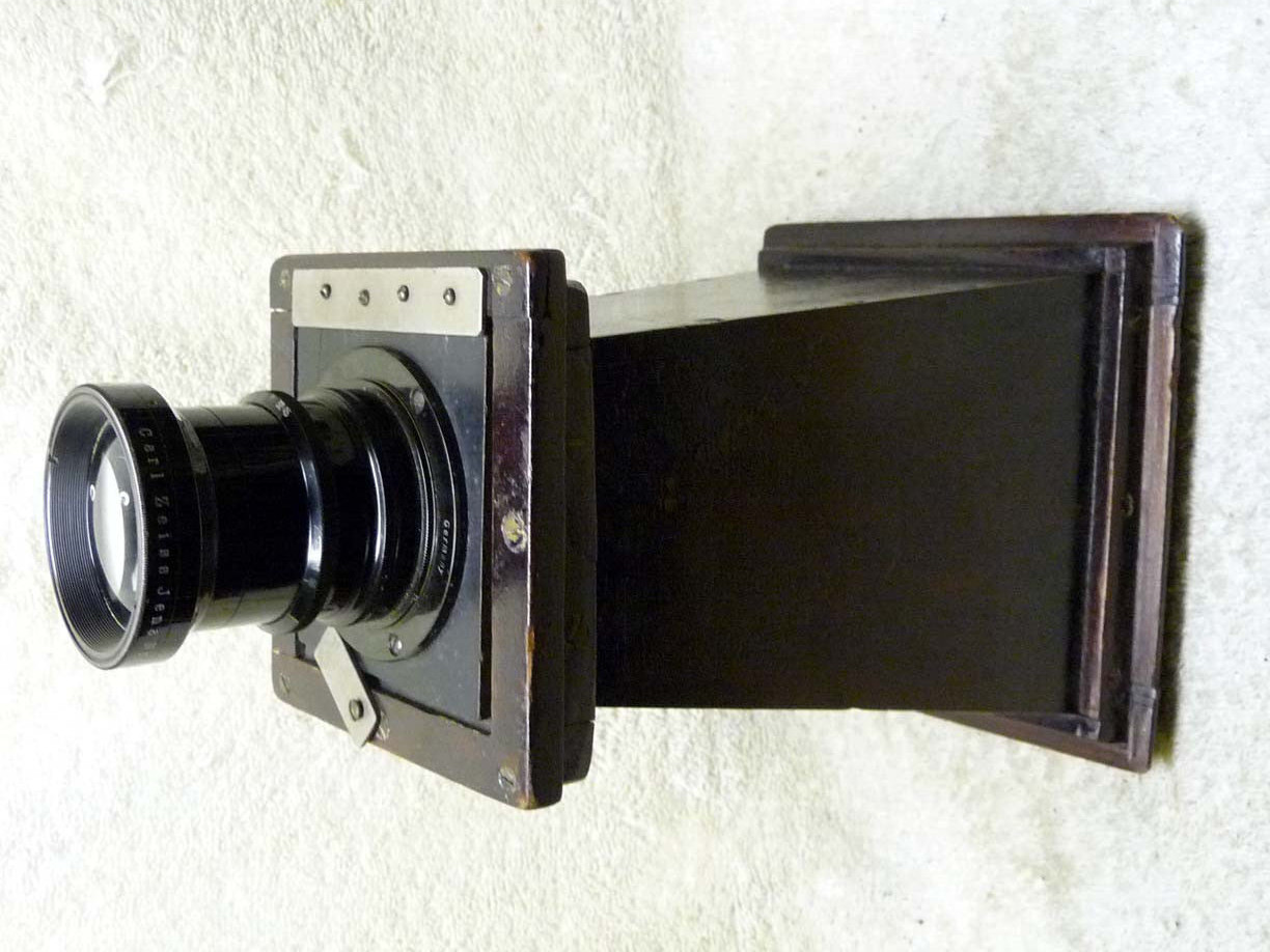 RARE Antique Large Format VIEW Camera WOOD Lens Cone TOP HAT Extension.Close Up?
