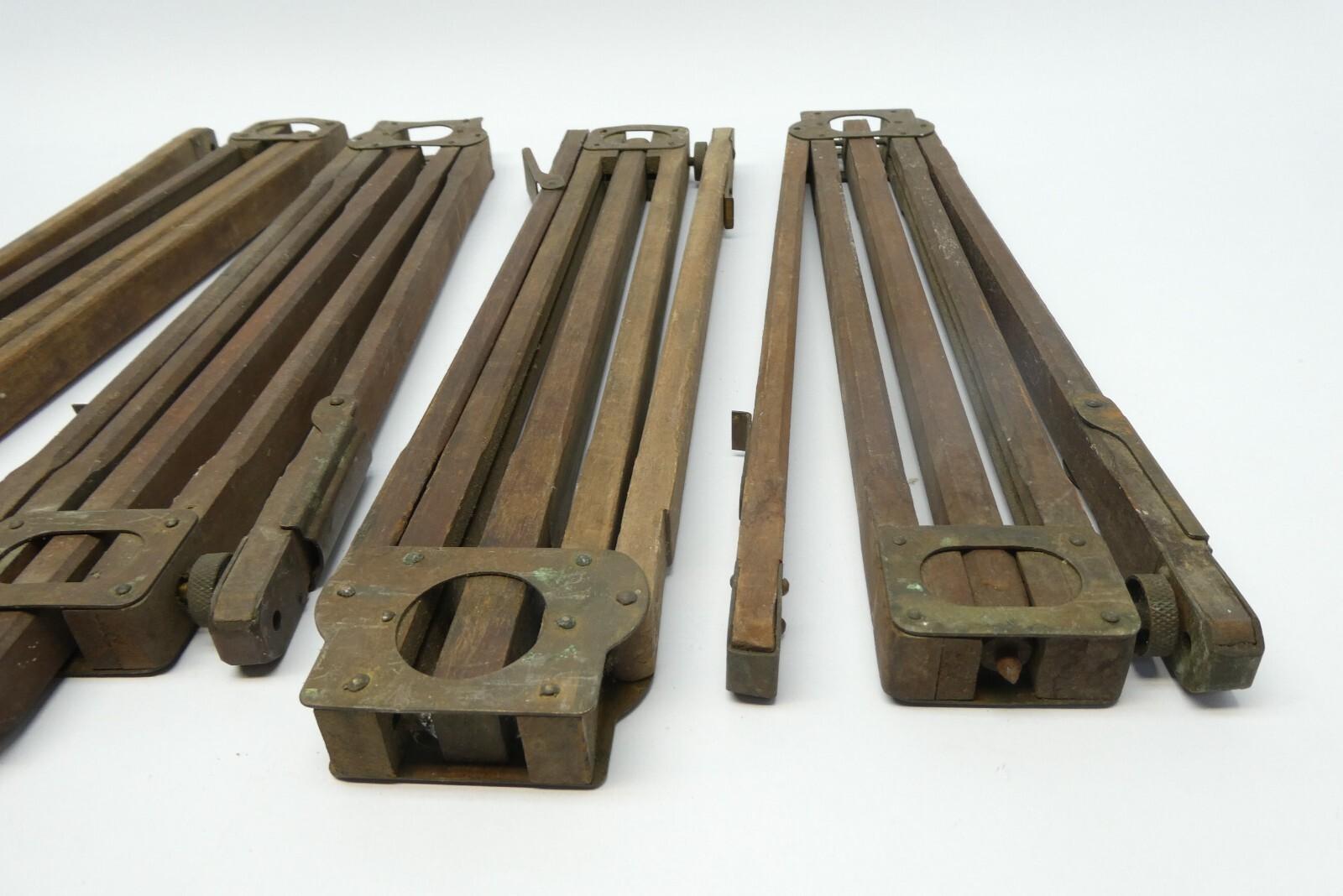 Brass Wood Legs Parts US Engr Dept Folmer Schwing Eastman Kodak Tripod Legs 1914