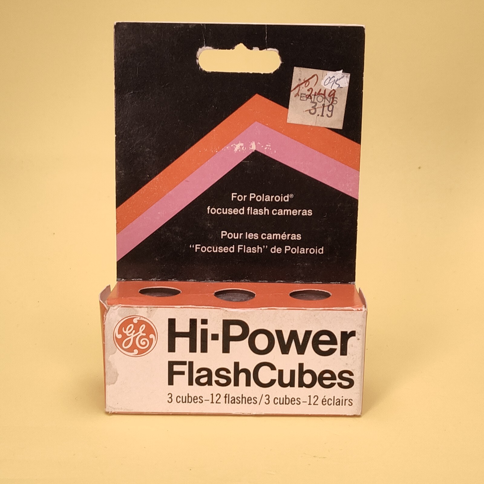 Vtg GE General Electric Hi Power Camera Flash Cubes Bulbs