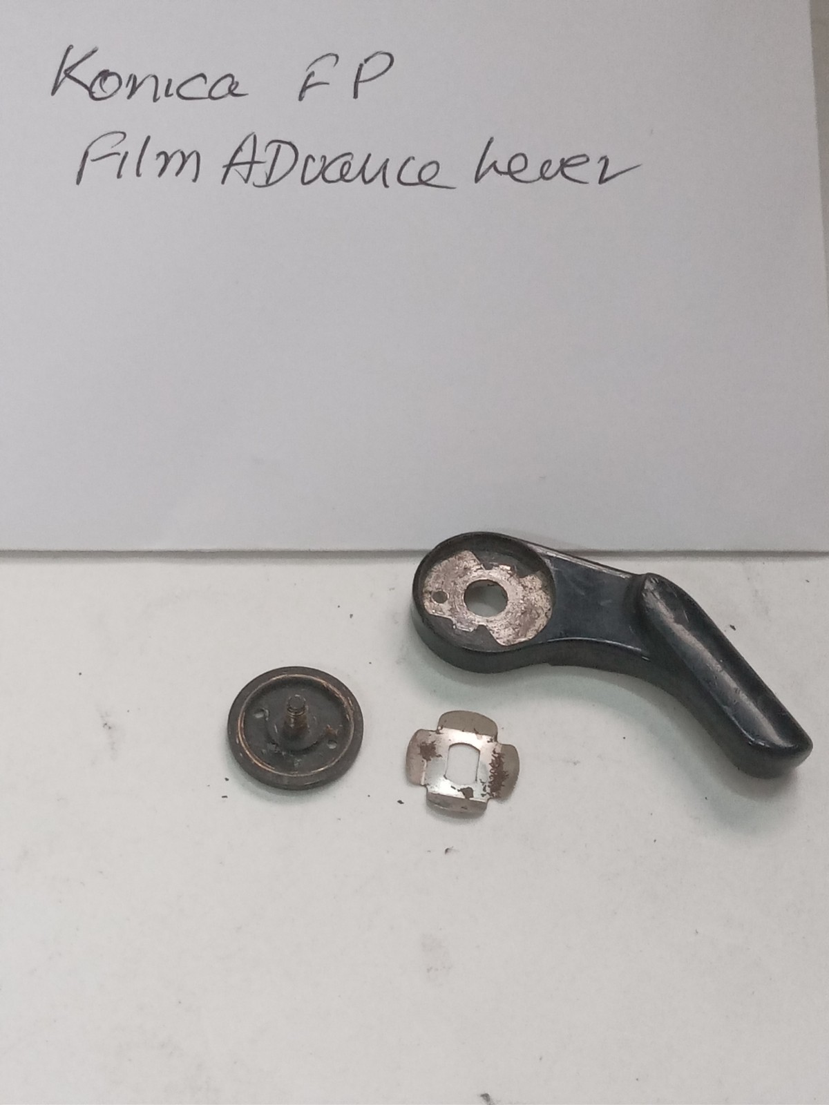 Black Konica FP Camera Film Advance Knob / Lever Original Used Spare Part