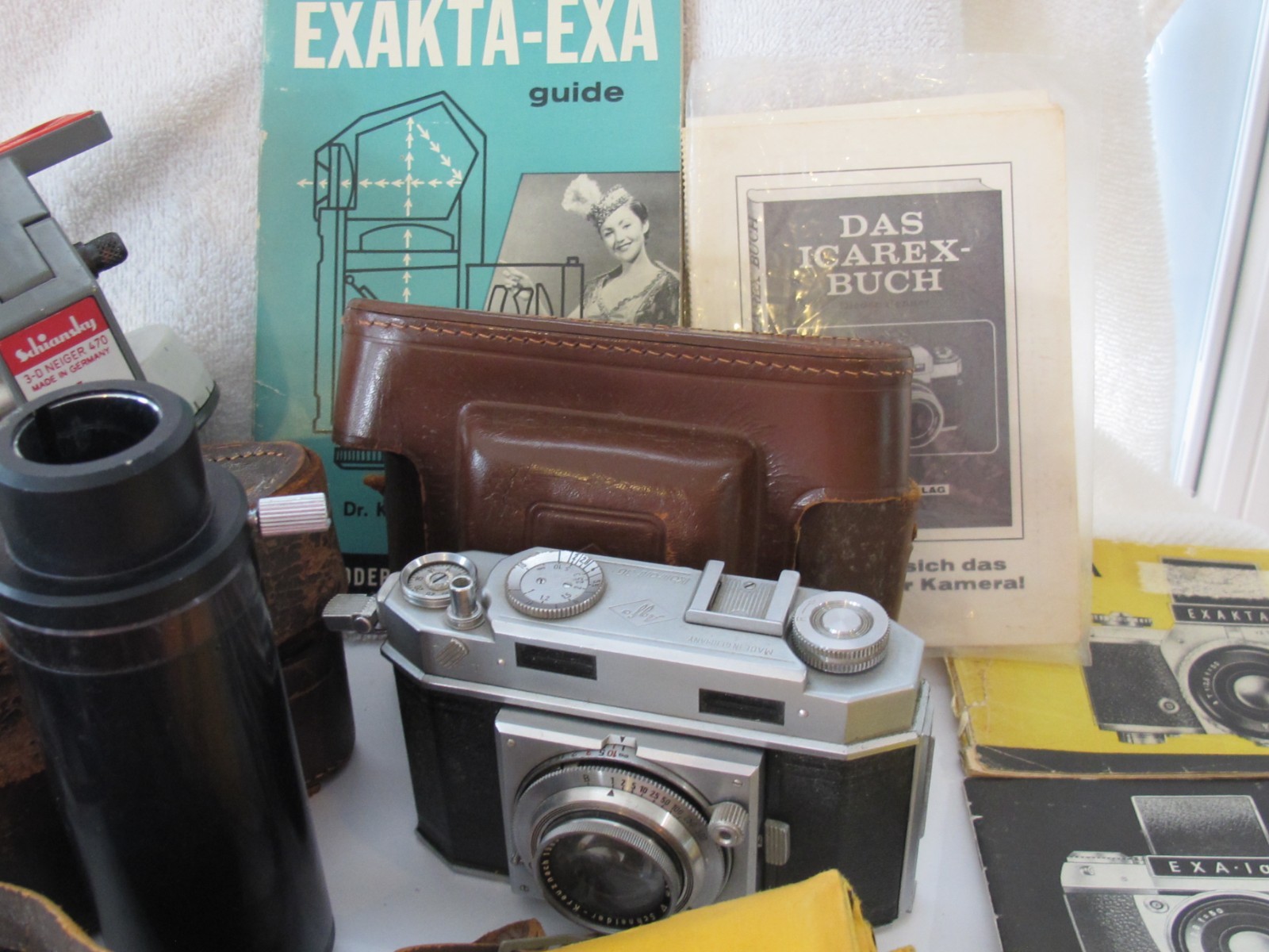 LOT Agfa Karat 36 Zeiss Voigtlander Ihagee Case Manual Film Holder Mixed Group