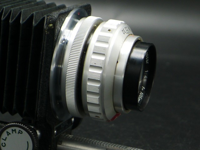 Kopil Focusing Bellows w/ Cassar 4.5/105 Lens Exakta mount.