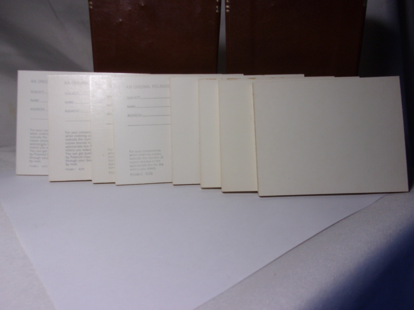 Lot of 50 Vintage Polaroid Polacolor Print Mounts, P558-1, P558A-3 F3122A, F3122