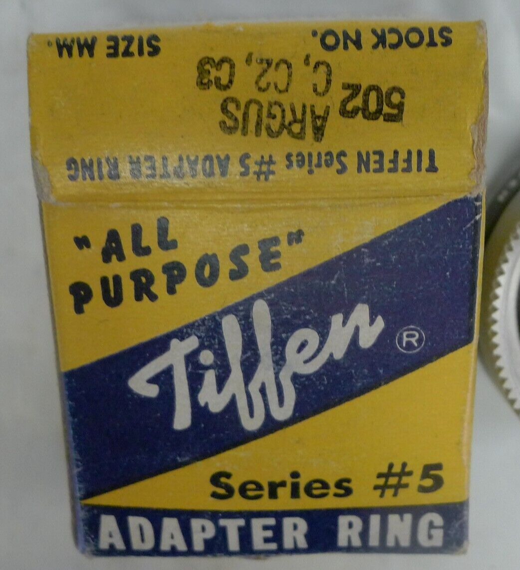 Tiffen Series 5 #502 Adapter Ring Screw-In For Argus C, C2, C3 with Box