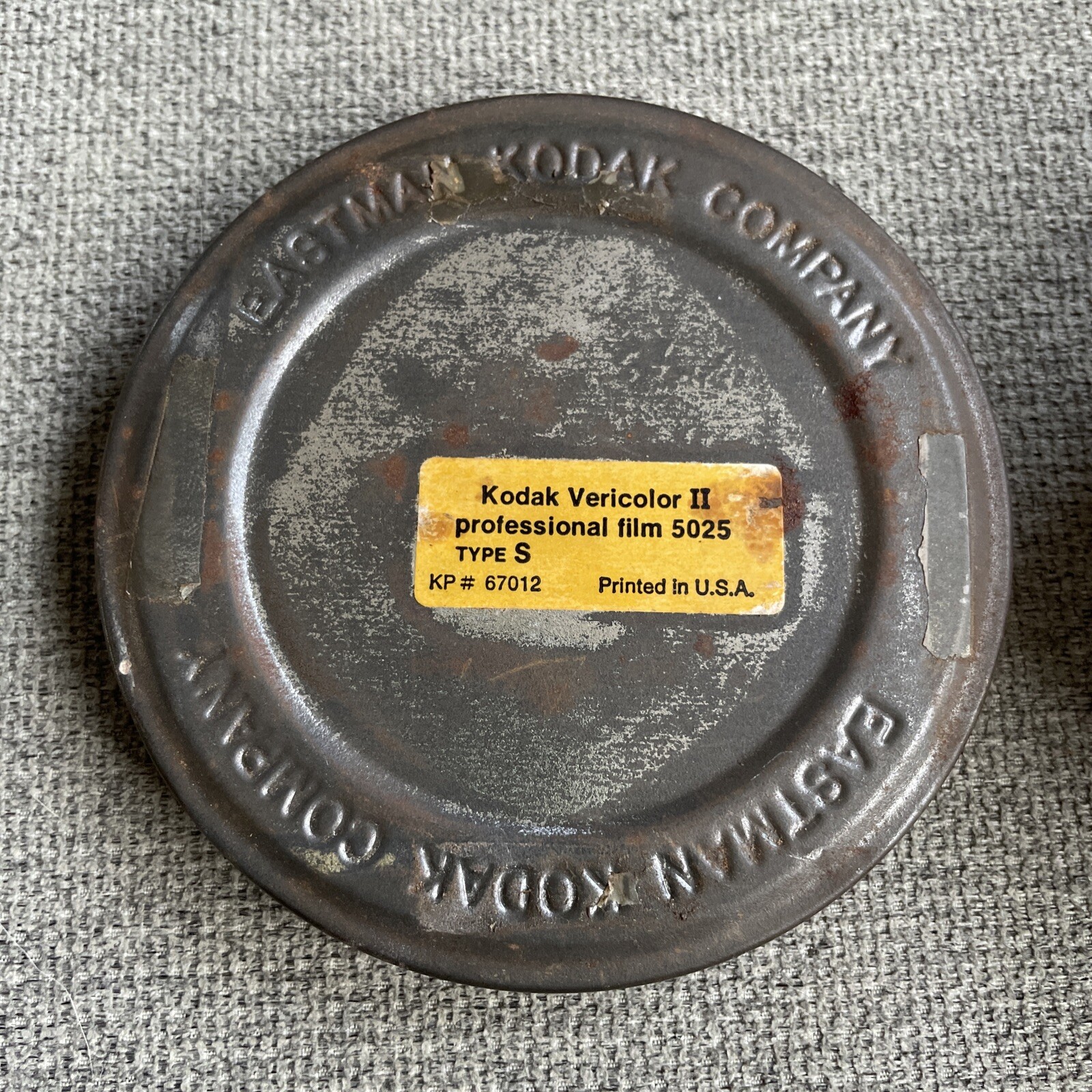 Vintage Eastman Kodak Company Film Canister/Tin- Vericolor II 5025 – 3.75”Wide