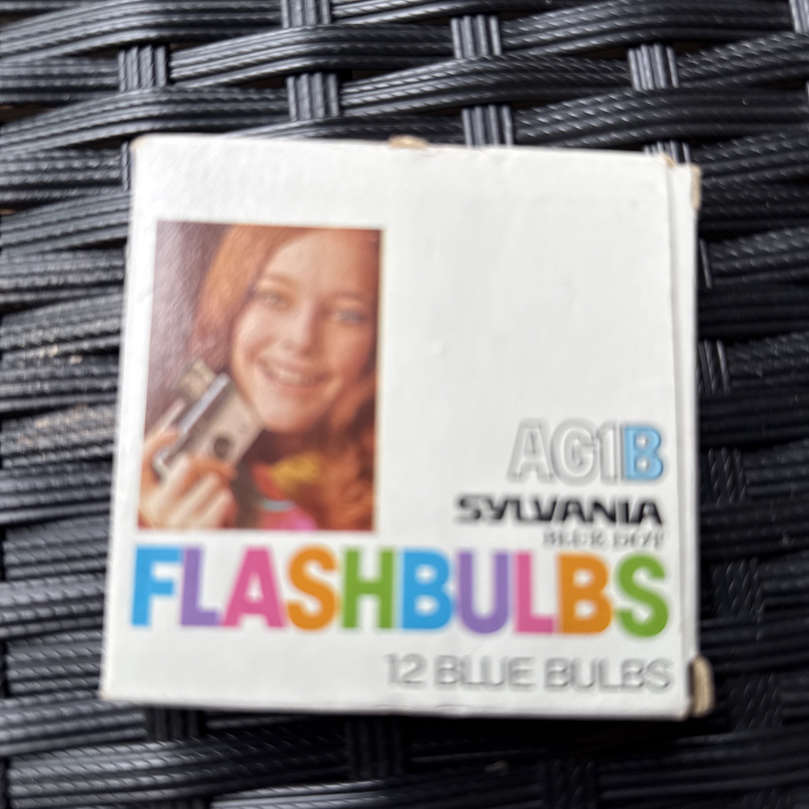 Vintage – Flash Bulbs Sylvania AG1B Blue Dot – 12 Flashbulbs