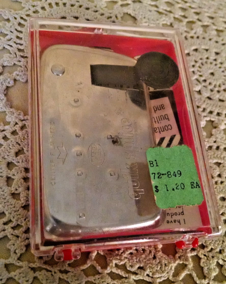 Slice Kit Quik Hudson Photographic 8 mm 16 mm Film Org Case Instructions 1961
