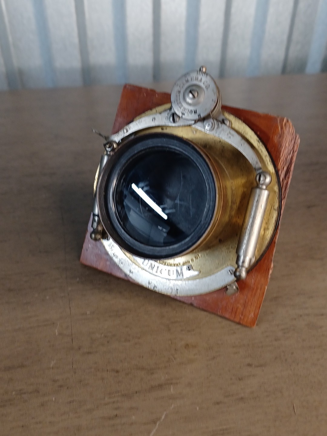 Antique Bausch & Lomb Unicum Camera Shutter With ROC Thelephoto Lens & Flange