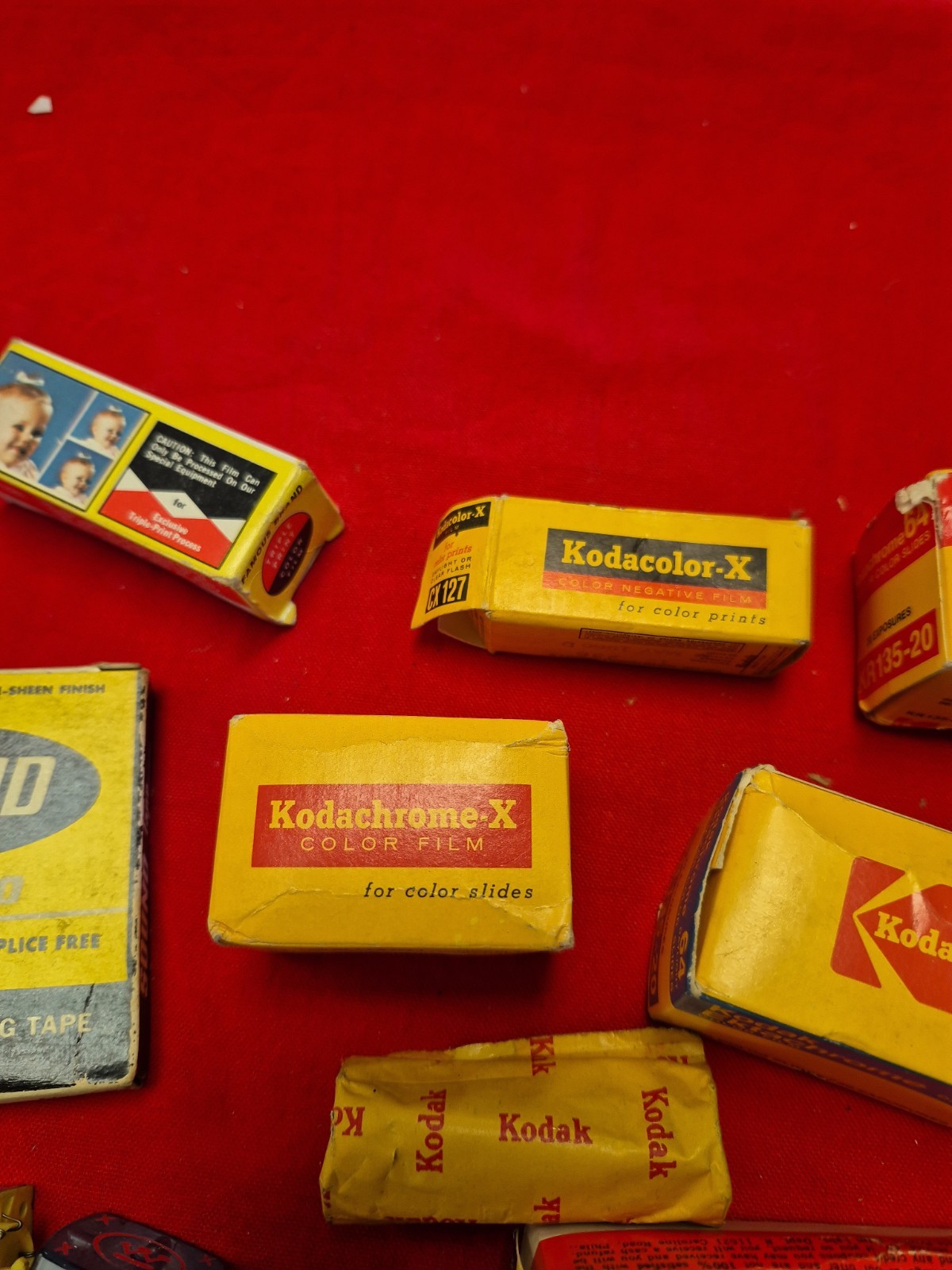 Lot Of Kodak And More Lot Of Film Bulbs Recording Tape