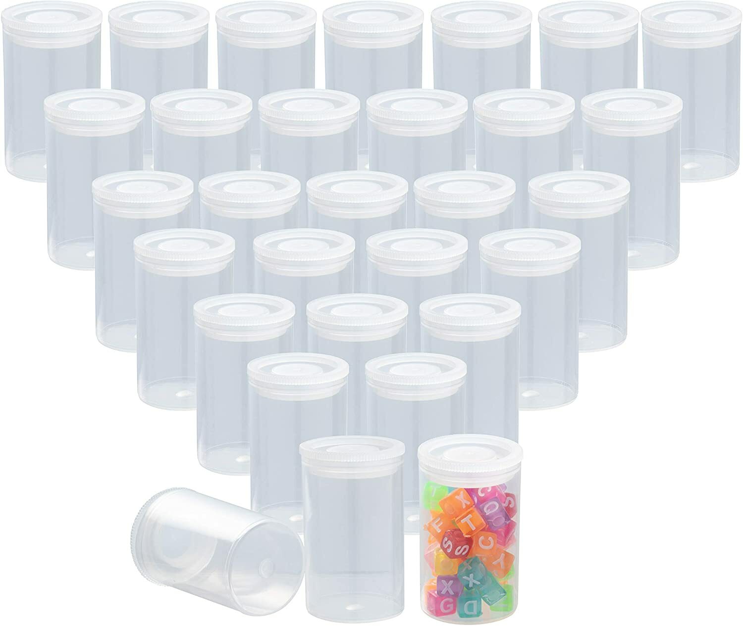 20000ct 35mm Clear Film Canisters Transparent Storage Containers Small Accessory