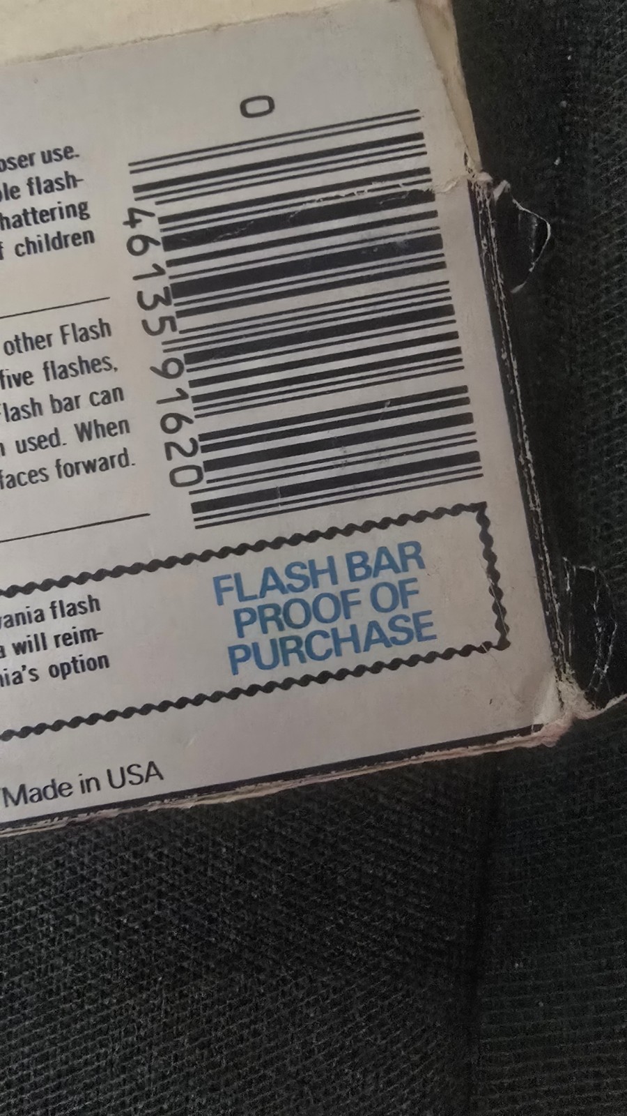 Vintage New In Box Sylvania Flash Bar