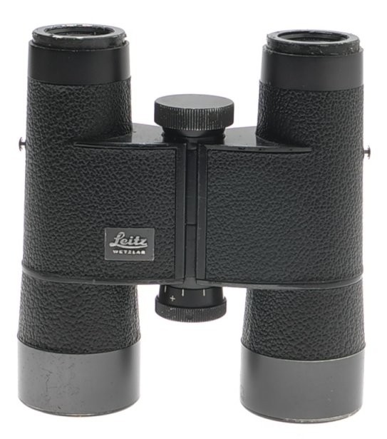 LEICA 7×35 B TRINOVID LEITZ BINOCULARS BLACK CASE STRAPS USED OPTICS 150m/1000