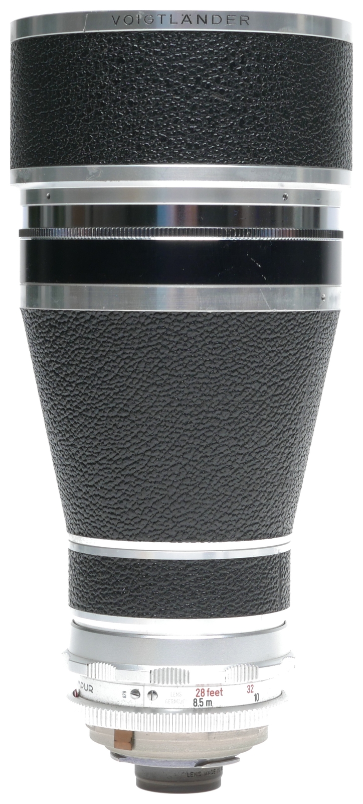 Voigtlander Super-Dynarex 1:4/200 Tele Lens 317/77 Filter 310/77 Hood