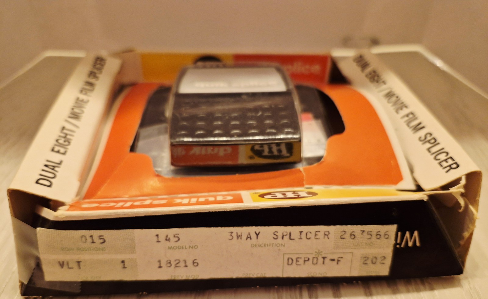Vintage HIP Quick Splice Dual Eight Movie Slicer 3-Way Splicer 1968 Film Editor