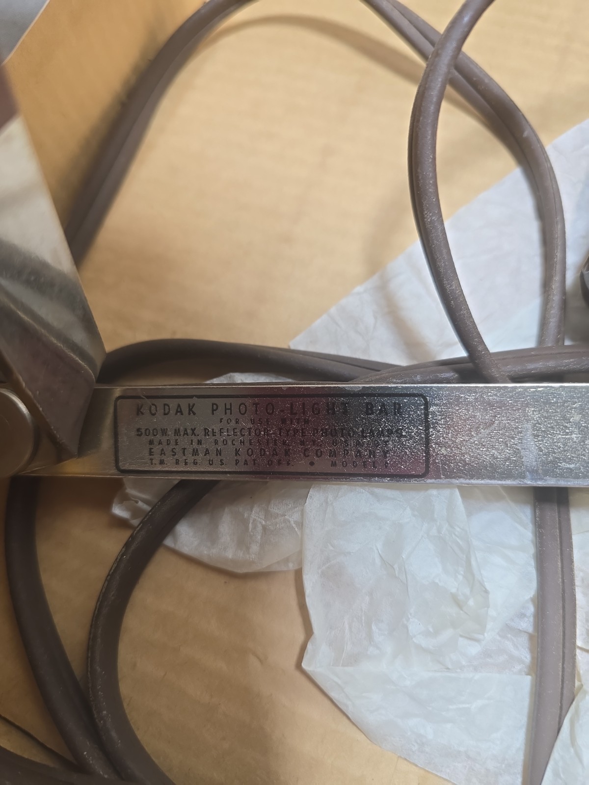 Vintage Kodak 2 Lamp Movie Light Bar & New Open Box