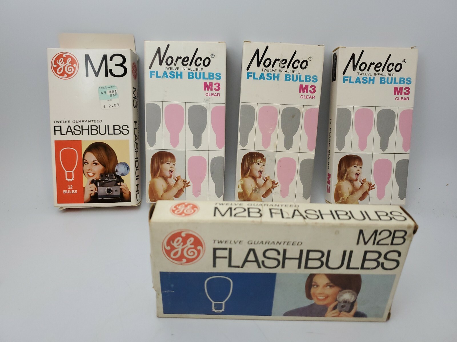 5 PACKS Flashbulbs Vintage Photography Film NEW OLD STOCK