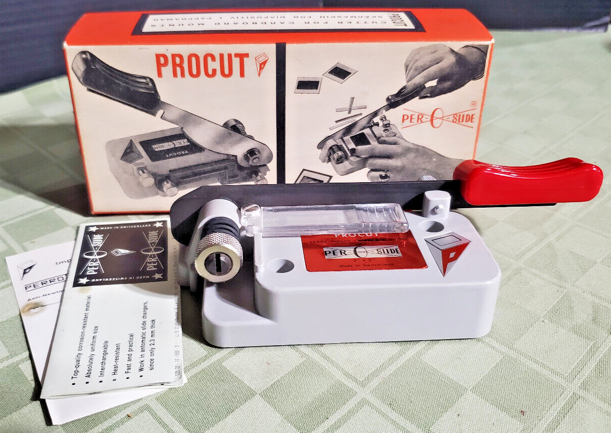 Vintage Photography Processing PerOSlide Procut 2 x 2 Cardboard Cutter Slicer