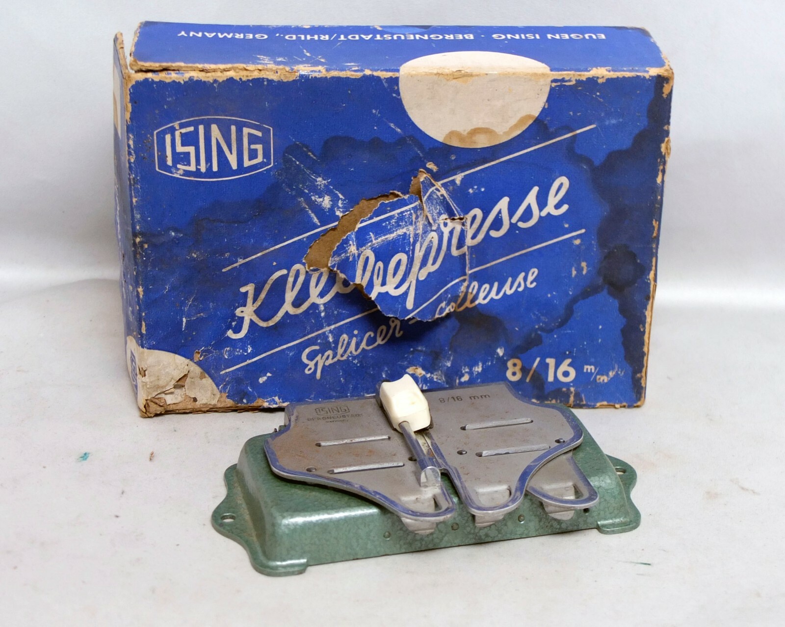 ISING Klebepresse Splicer Colleuse Film 8mm 16mm Super 8 Movie Film