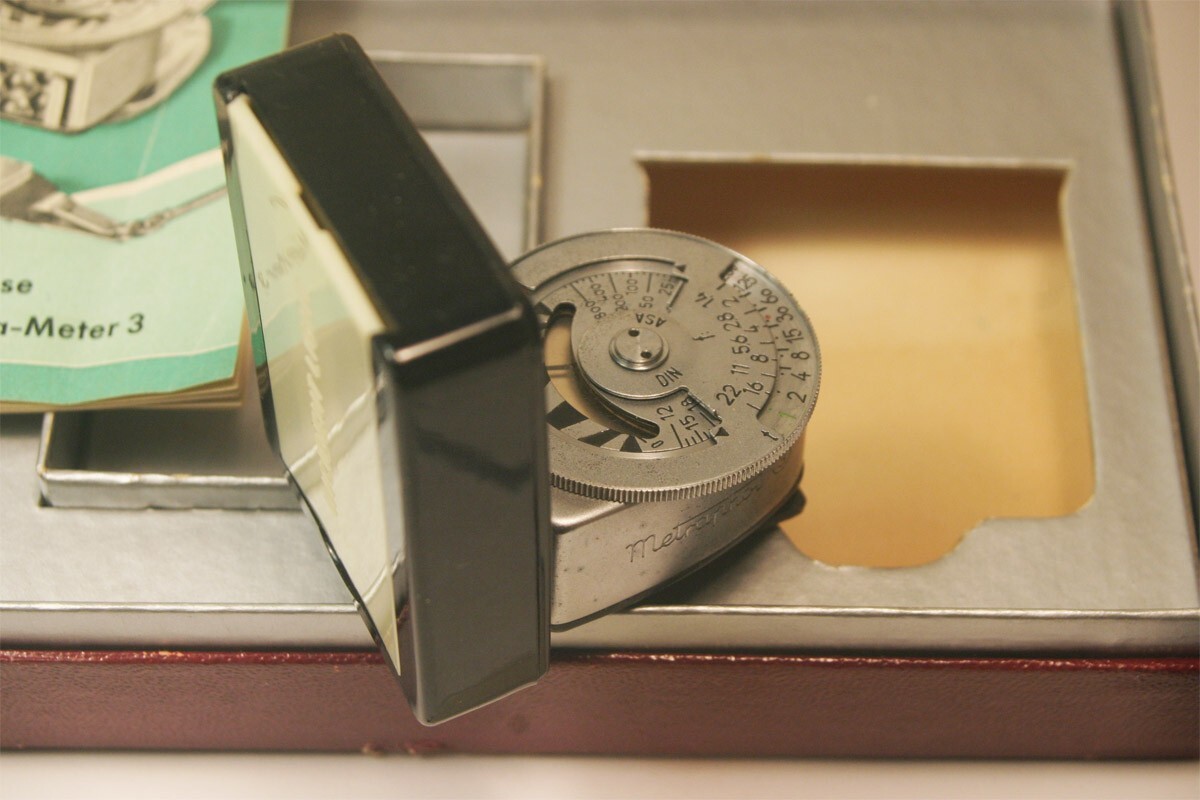 Leica Meter 3 Shoe Mount & hand held with Incident Attachment in Box