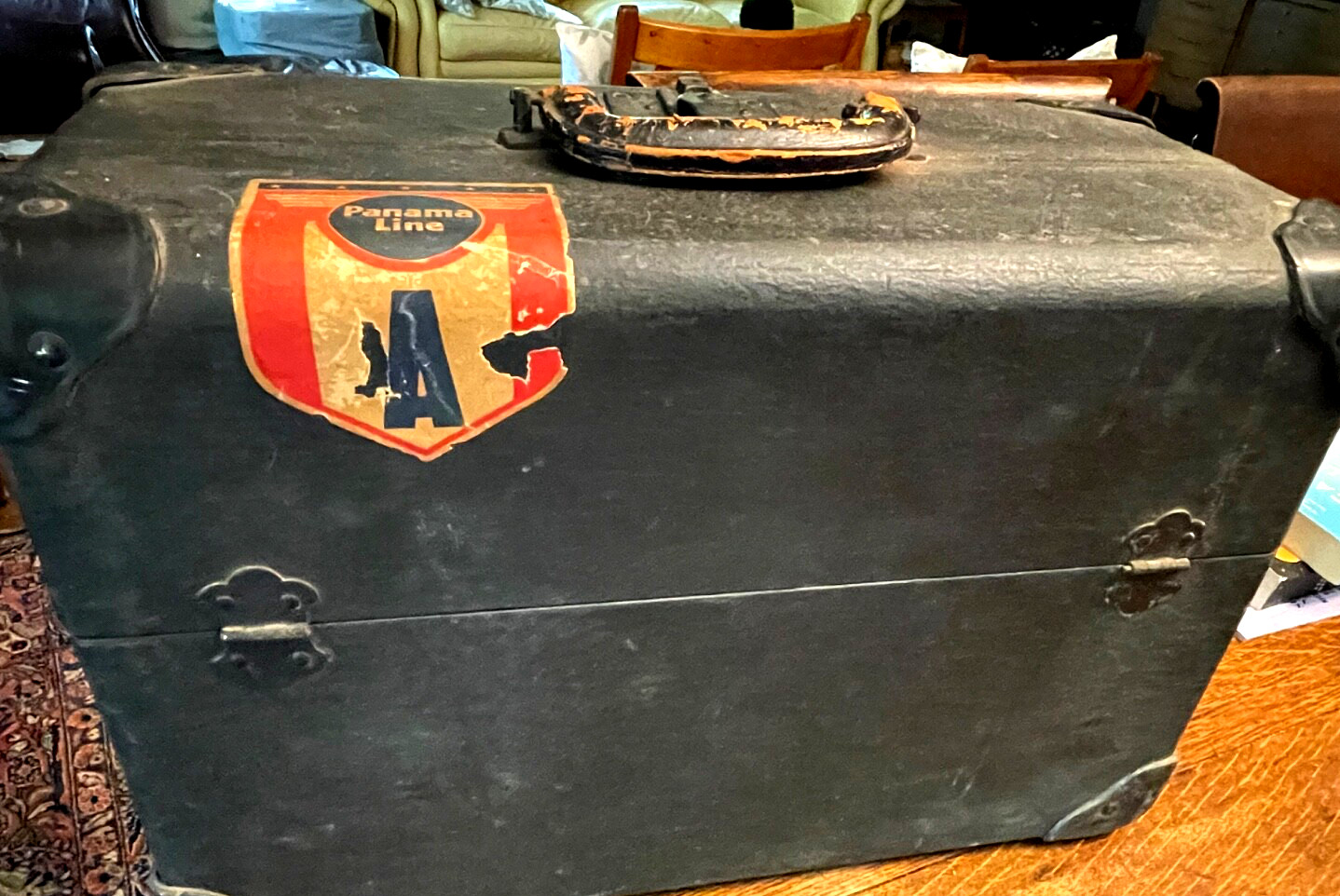 Vintage Field /Travel hard Leather Photography case late thirties