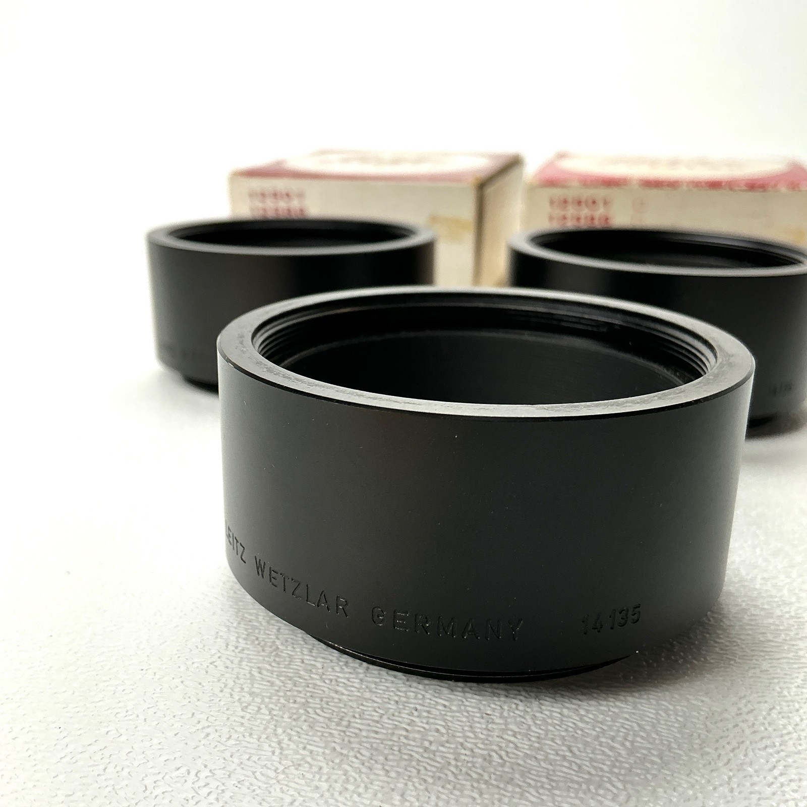 Leitz Wetzlar Extension Tube Set 14134 14135 14158 Vintage Leica Lens Equipment