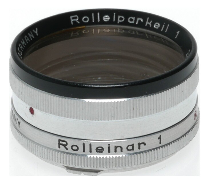 Rolleiflex TLR vintage film camera Rolleiparkeil 1 Rolleinar I 28.5 set cased