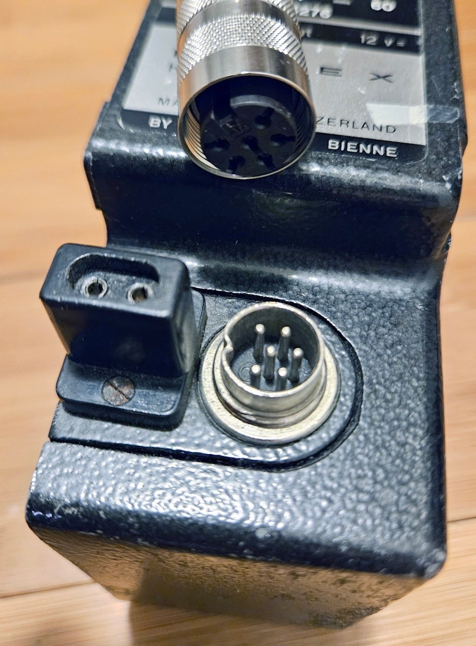 Bolex MST (6-pin) Power Cable w/ Switch, 4-pin XLR Male, ~2m (6.6ft)