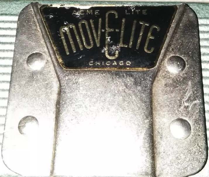 Vintage Original Acme Lite Mov-E-Lite 4 Light Bar Chicago Works