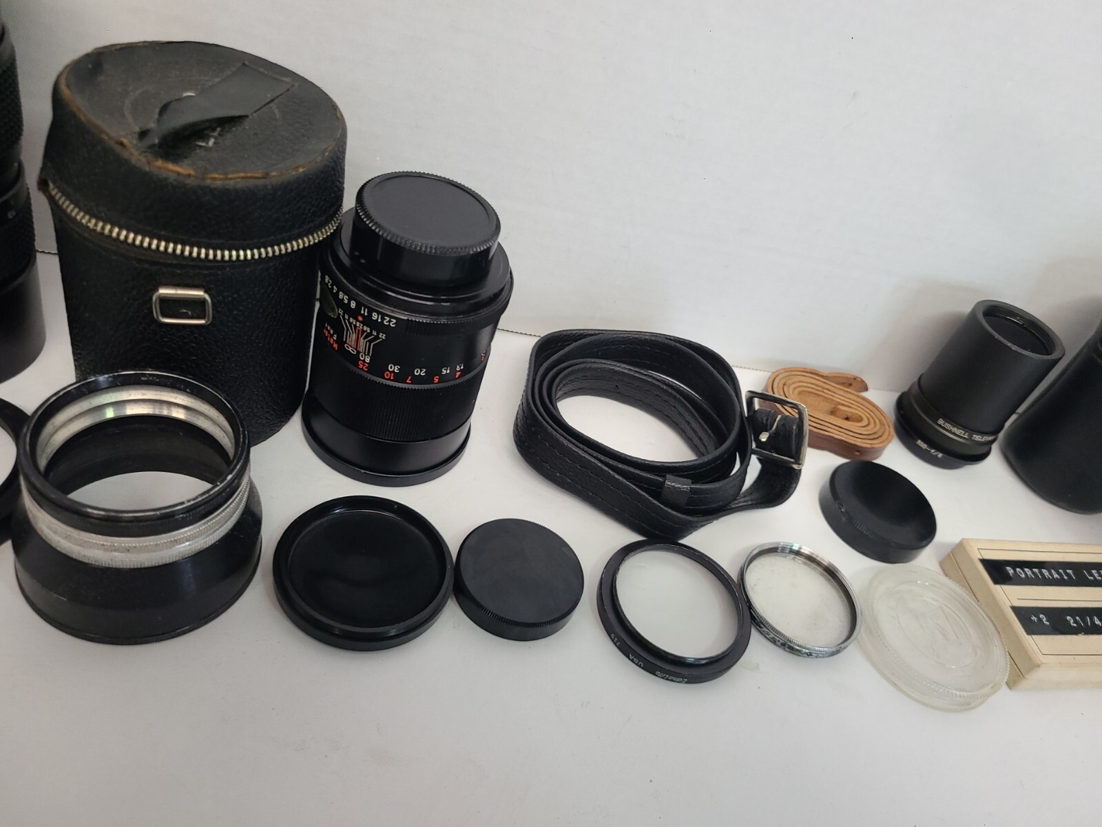 Vintage Camera Accessories Lot Of 18 Vivitar Macro Bushnell Etc..