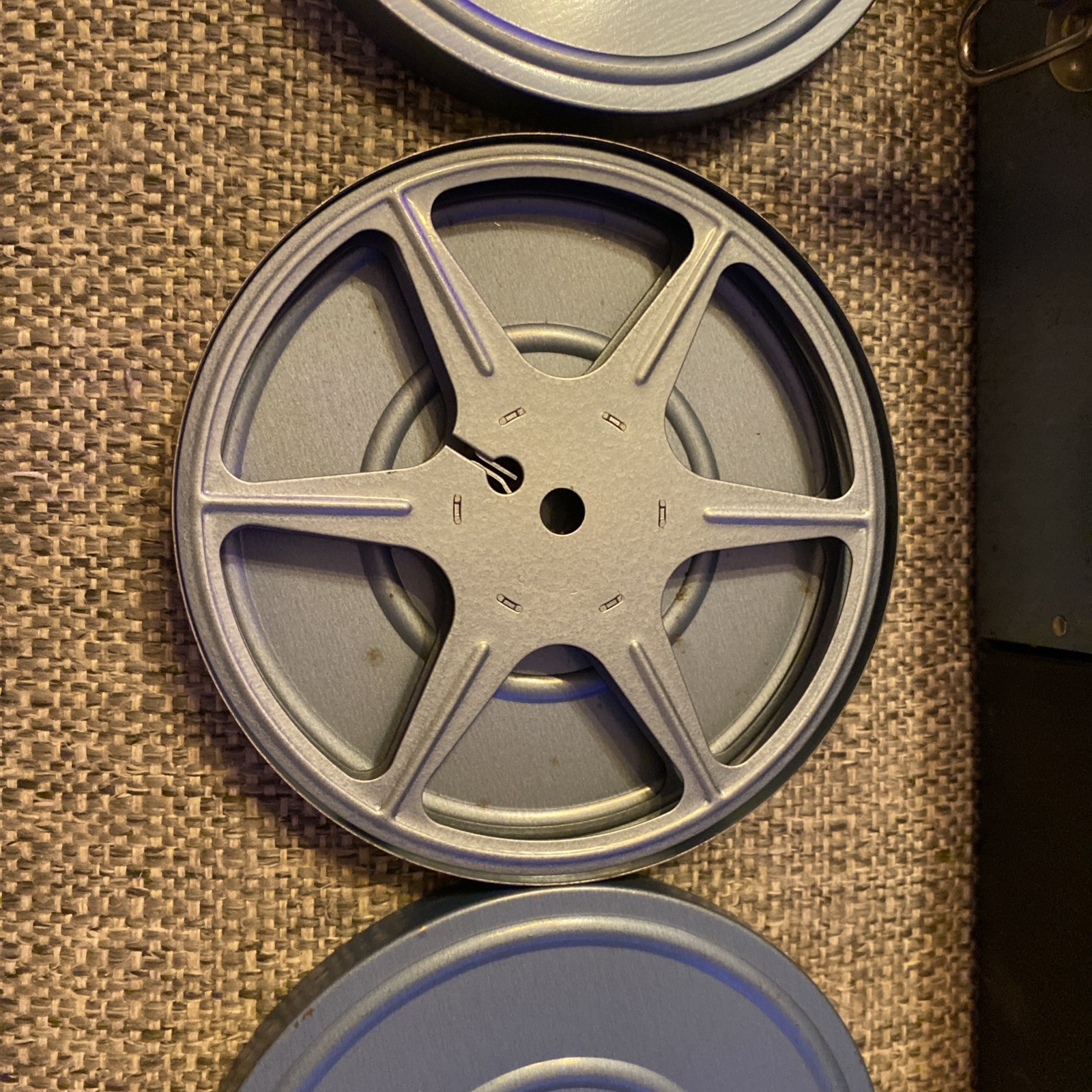 2 Vintage 8mm Film Canister Reel Case With 24 EMPTY Reel Canisters Wards