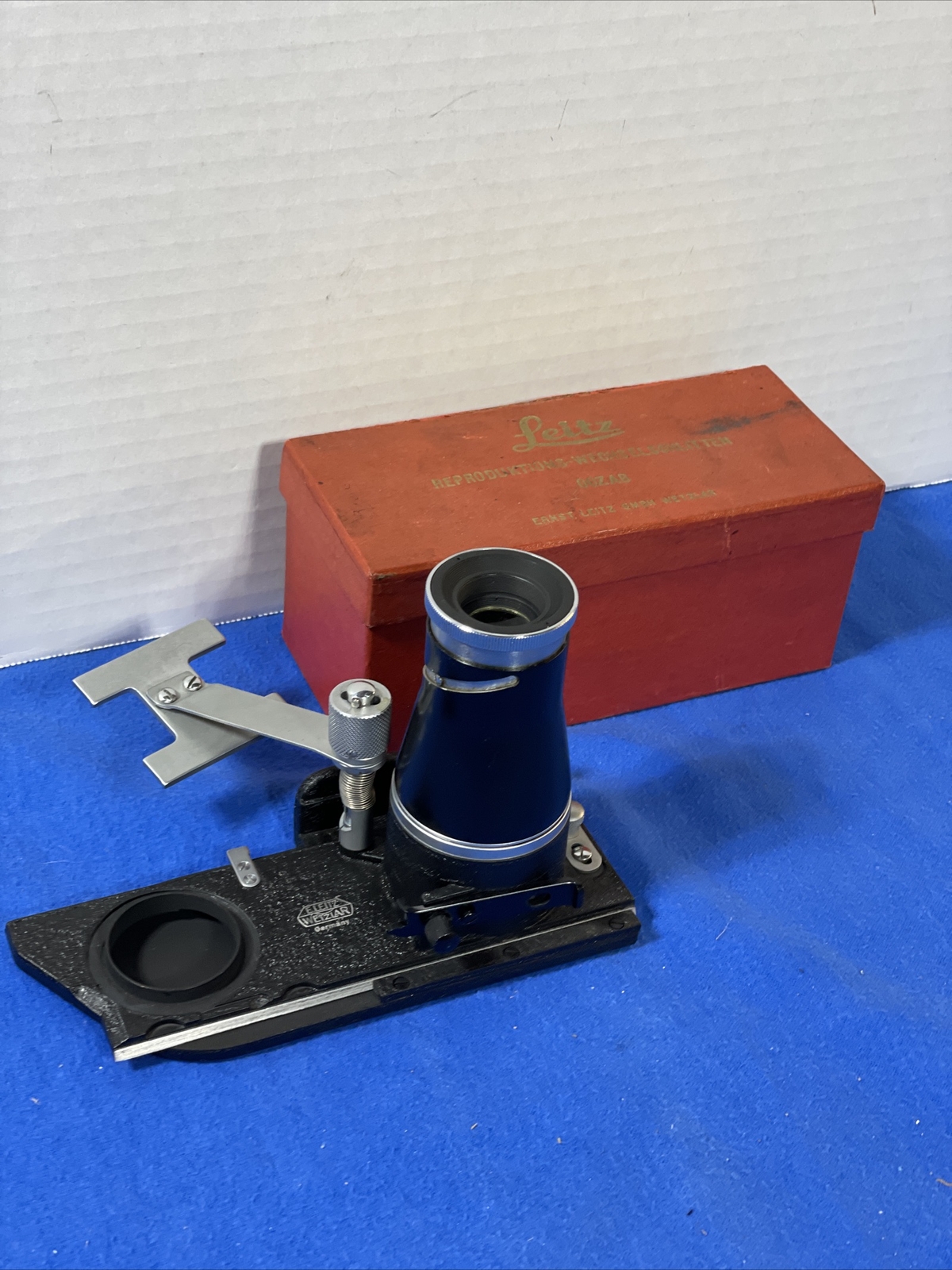 Leitz OOZAB 00ZAB Focusing Stage Old Type w Box Germany