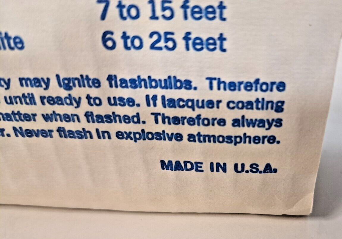 General Electric Flashbulbs 5B 12-Pack Unused Box & Packing Vin 1960’s RARE