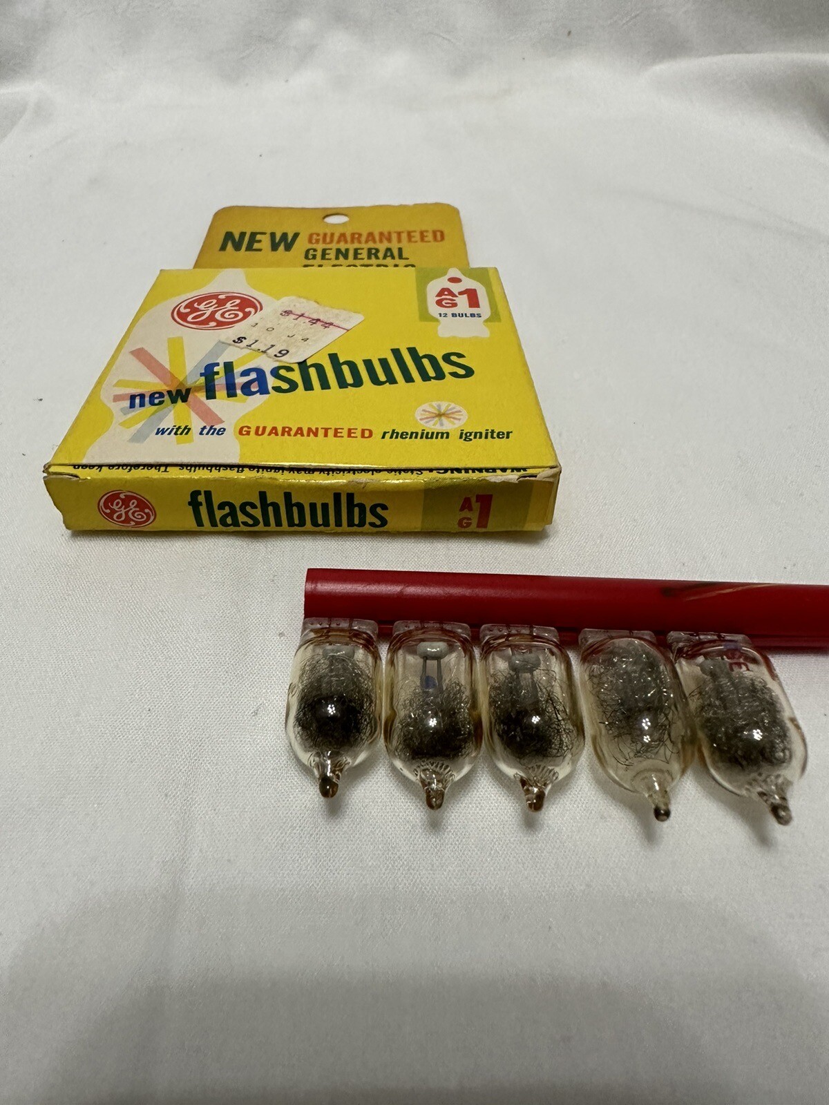 General Electric PG-1 Vintage Photo Flashbulbs GE