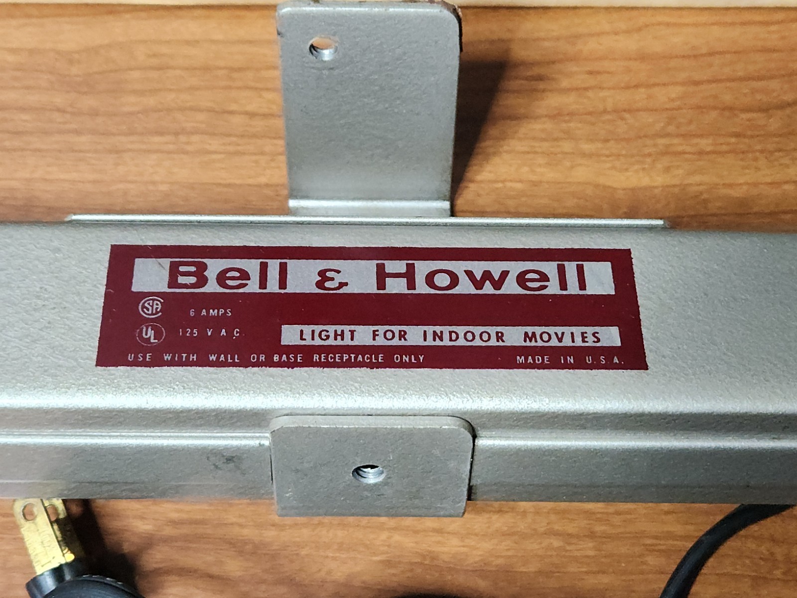 Vintage 1950s Bell & Howell Model #35968 2 Lamp Indoor Light Bar W/ Box Tested