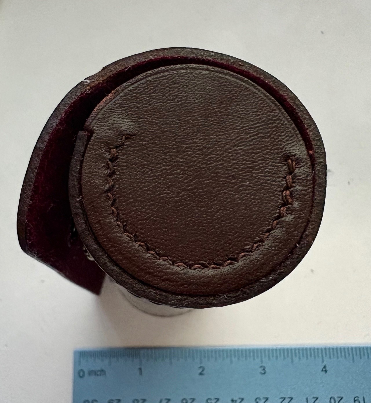 Original Leather Kern Paillard Bolex LENS CASE for 75mm f2.8 Yvar Lens