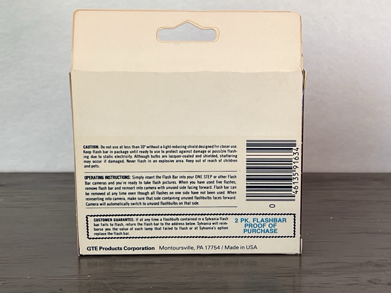 Vintage Sylvania Blue Dot Flash Bar Two Pack (20 Flashes)