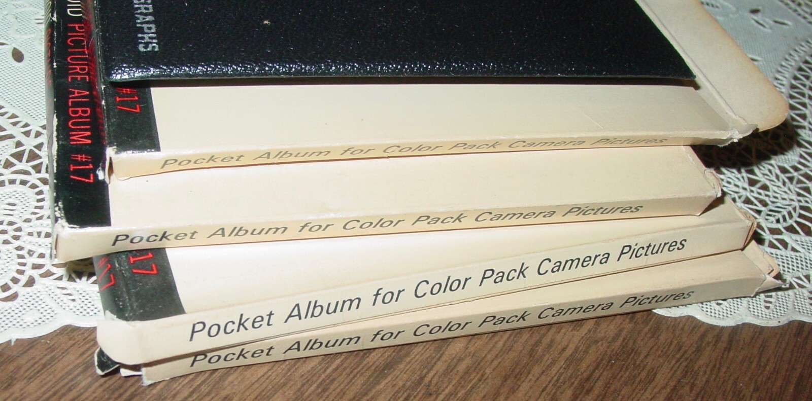 4 Vintage Polaroid Print Pocket Picture Albums #17 Instant Camera Photos NOS Lot