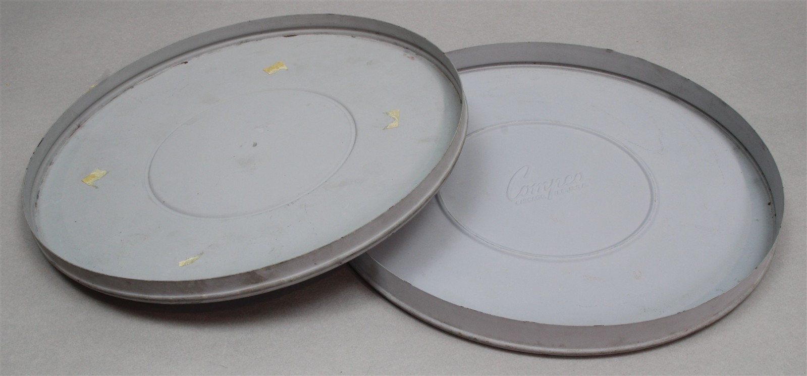 Vtg Compco 800ft 16mm Metal Movie Film Reel Canister 10-3/4″ Art Decor – No Reel
