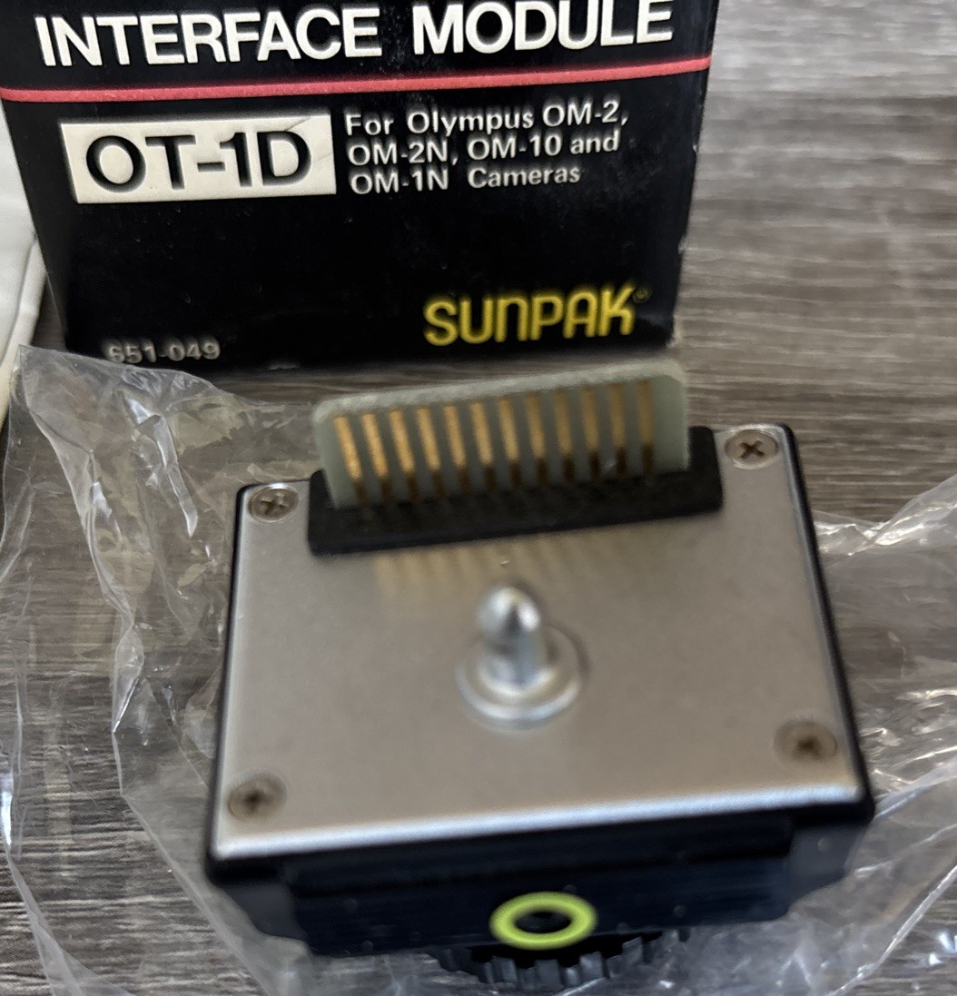 VTG Sunpak OT-1D Interface Module for Olympus OM 2 2N 10 1N Camera Hot Shoe NOS